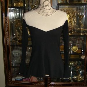 ANN TAYLOR PEPLUM SWEATER S